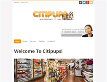 Tablet Screenshot of citipups.com